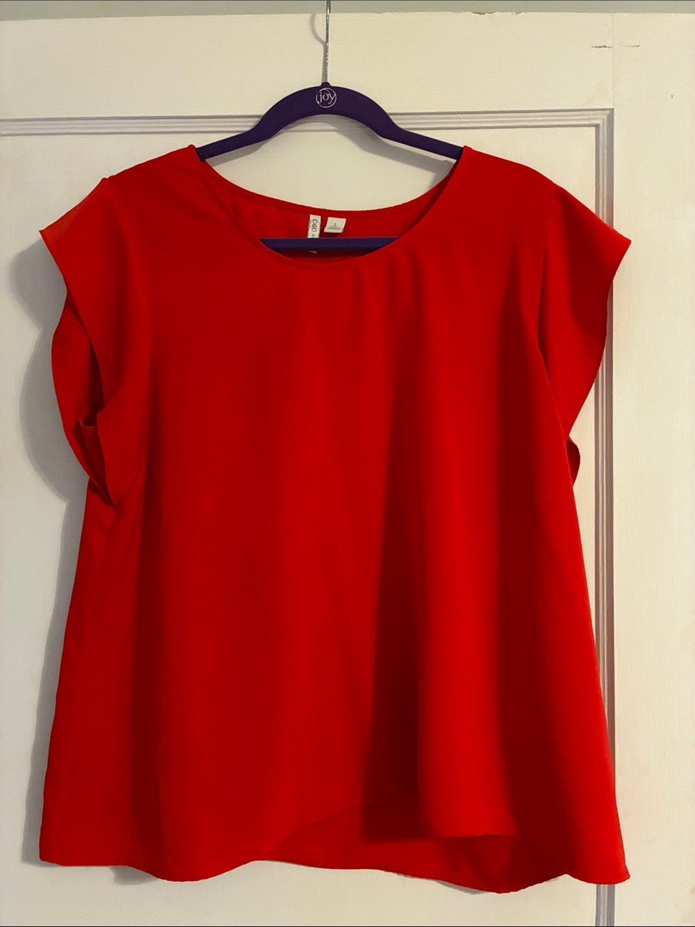 Cato Red Cap Sleeve Blouse